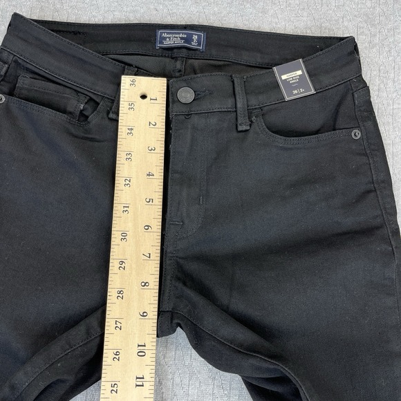 Abercrombie &‎ Fitch Harper Ankle new with tags Black Dress Jeans women 2/26X26 - Picture 7 of 14